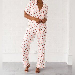 Riot Theory Rumer PJ Heart Lollipop top pant set Sz M